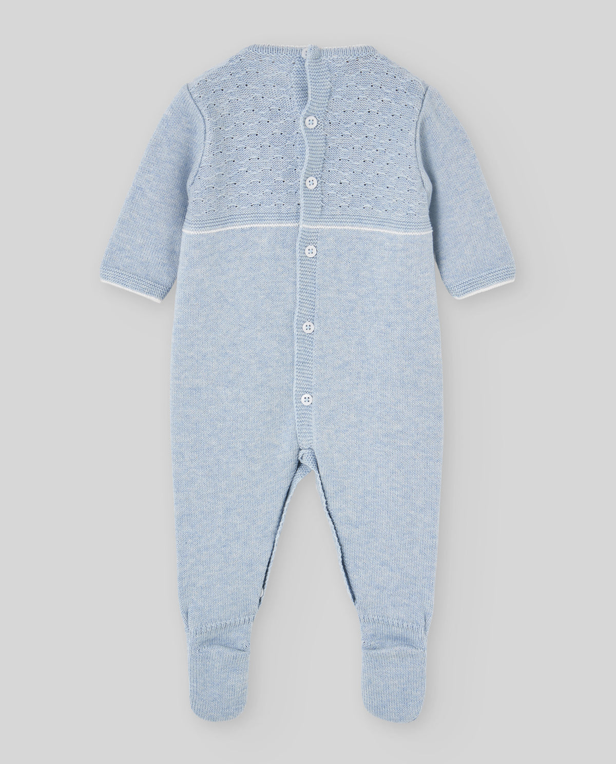 KNIT NEWBORN ROMPER "REGALO OI