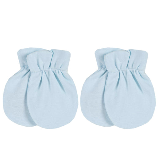 Muffole neonato Chicco color cielo con polsino arricciato