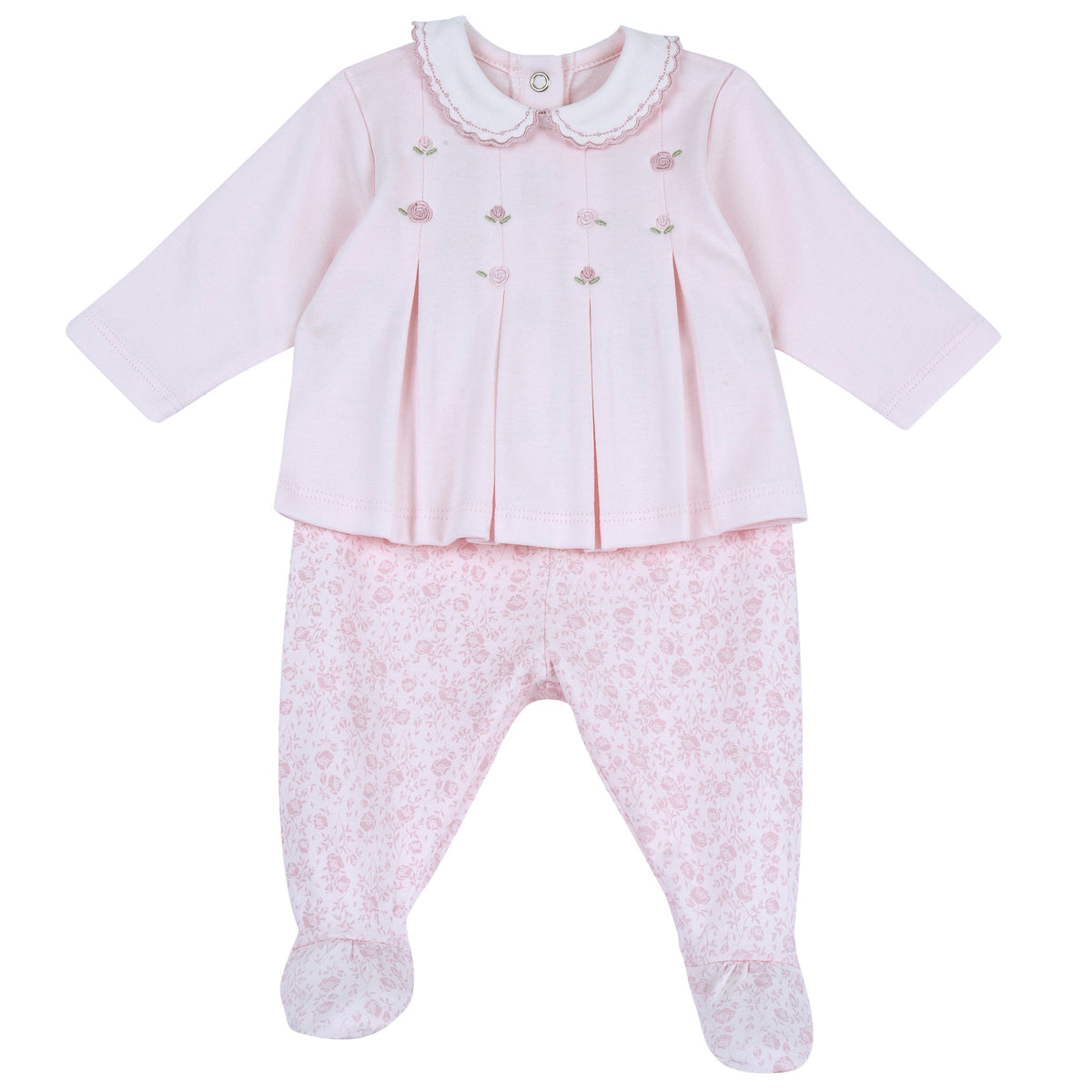 Set neonata Chicco con coprifasce rosa e ghettina a fiori