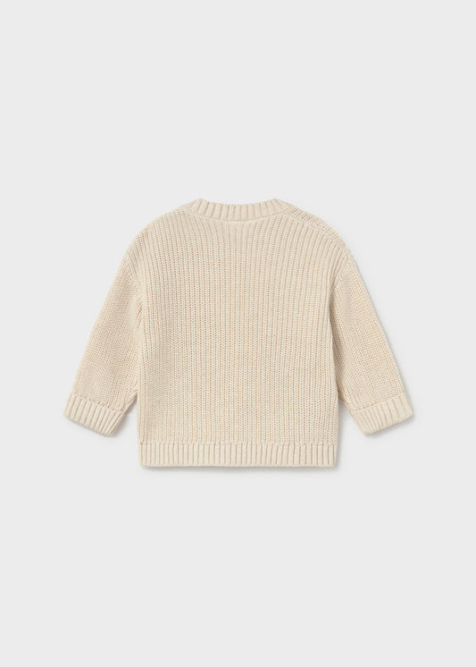 Retro del maglioncino neonata Mayoral Newborn color talco