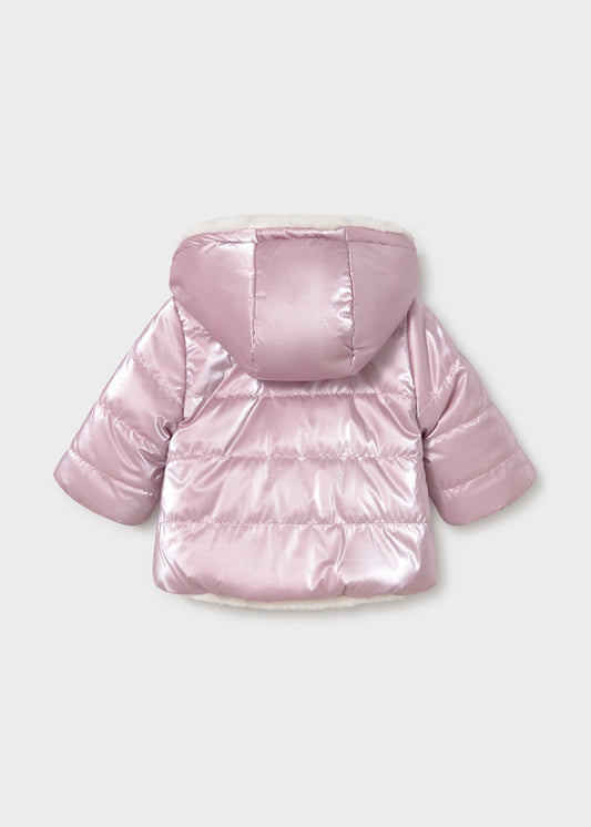 Retro del giubbotto neonata Mayoral Newborn malva