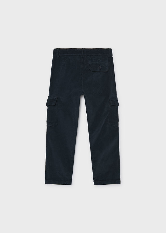 Pantalone cargo panno