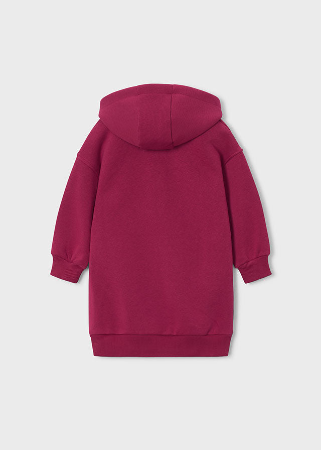 Vestito felpa cappuccio