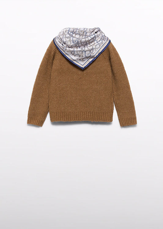 Retro del maglione Abel & Lula con foulard