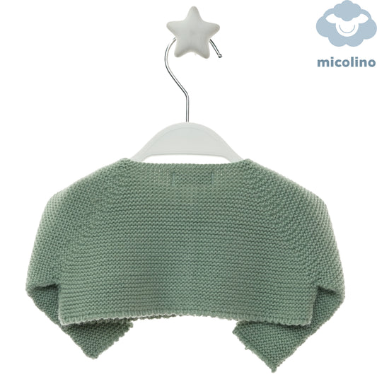 Retro del golfino corto neonata Micolino verde