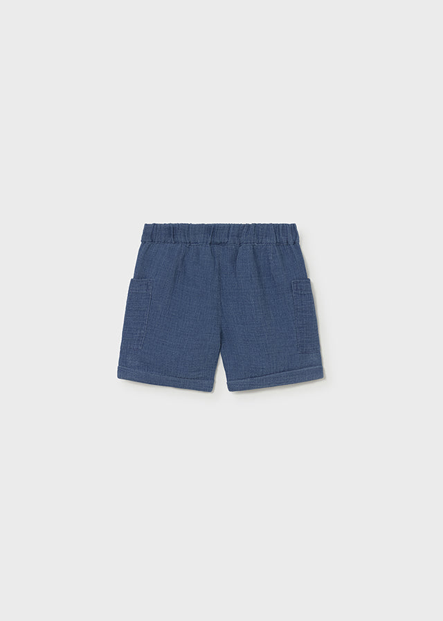 Bermuda bambula jeans