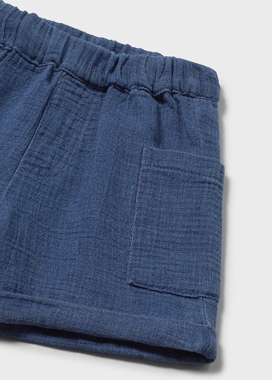 Bermuda bambula jeans