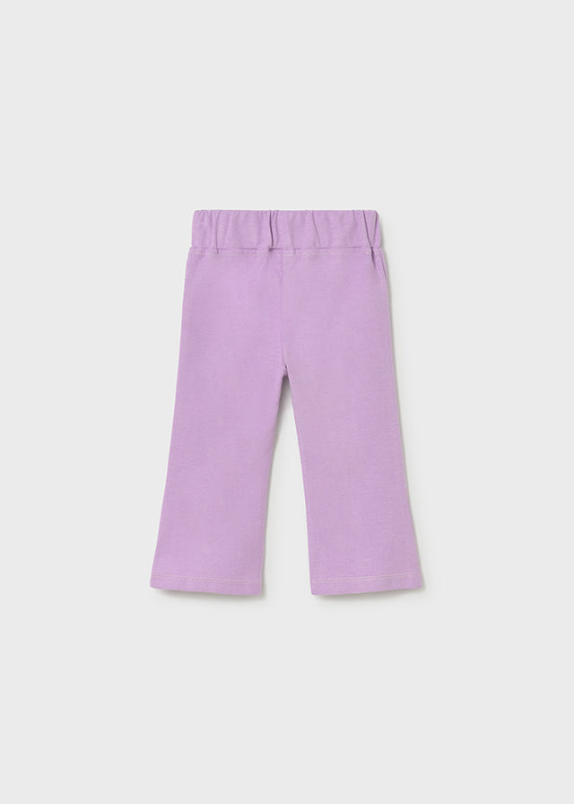 Twill flared leggings
