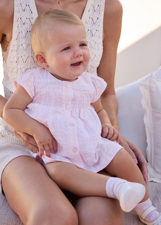 Vestito garzato - ROSA