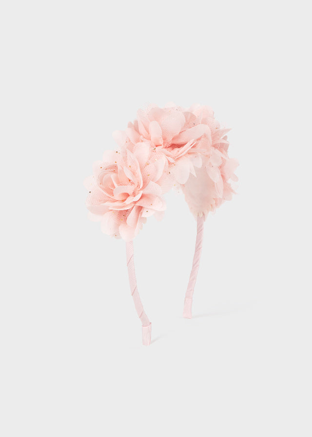 Cerchietto fiori tulle