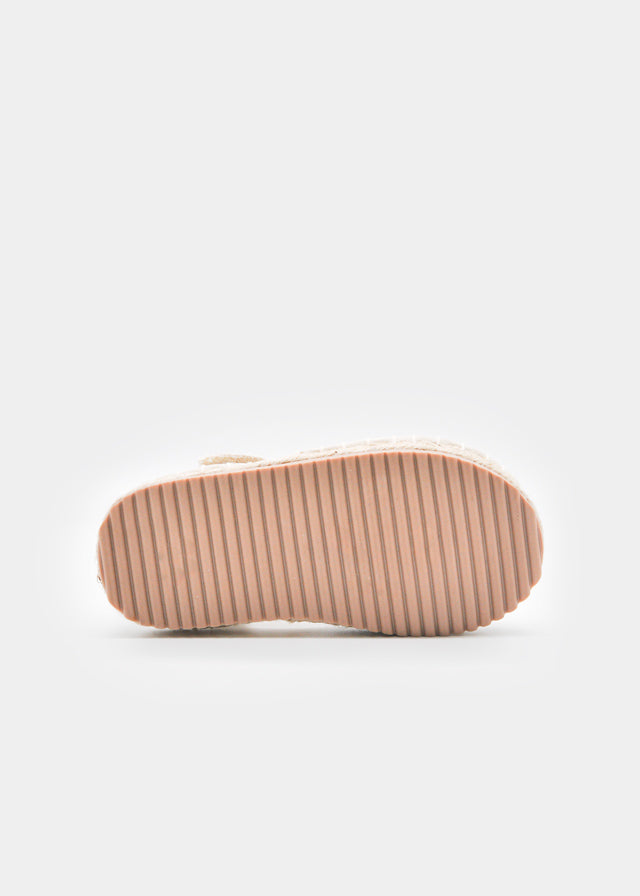 Scarpe con tallone juta