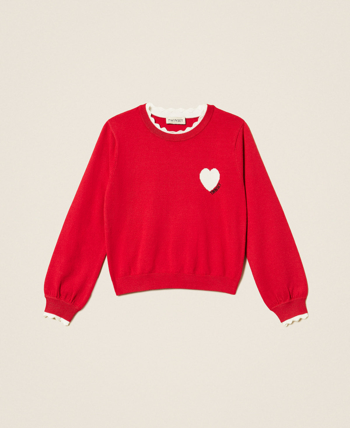MAGLIA GIROCOLLO CON CUORE