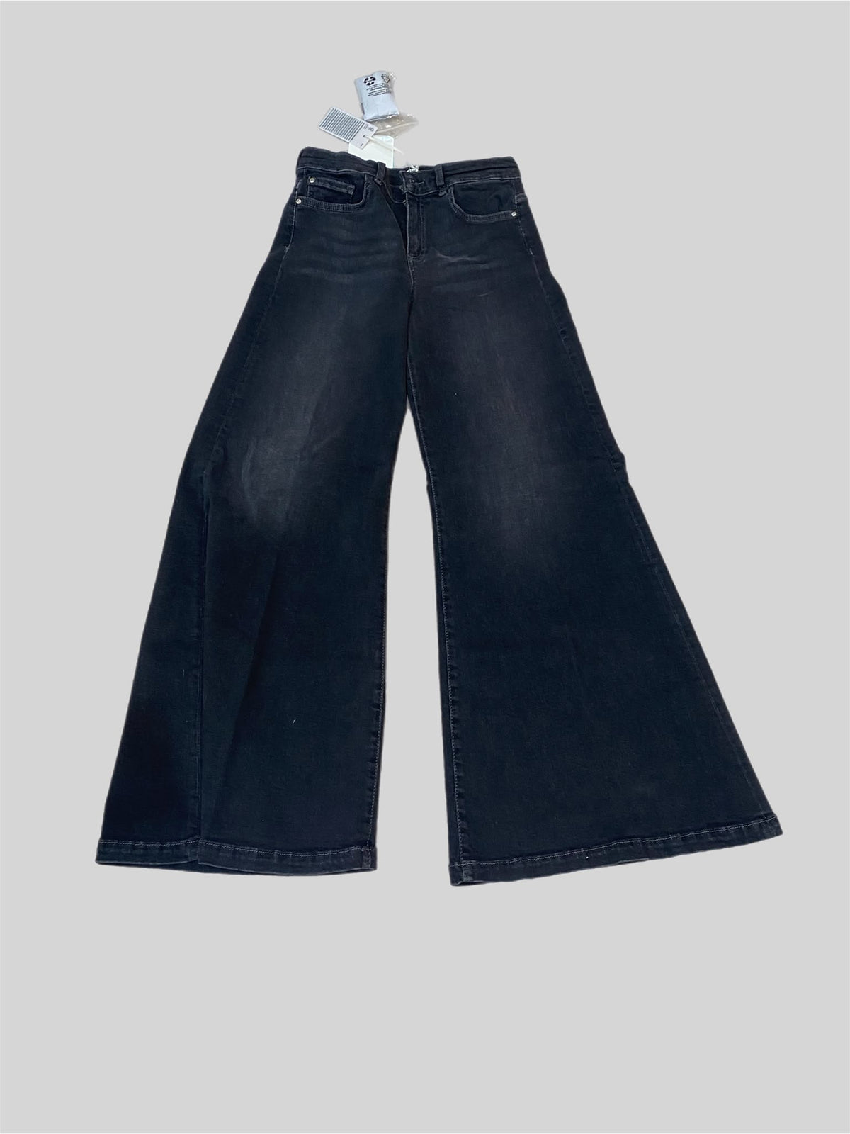 Jeans wide leg bambina Liu Jo in denim blu scuro