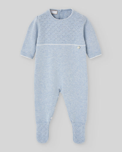 KNIT NEWBORN ROMPER "REGALO OI