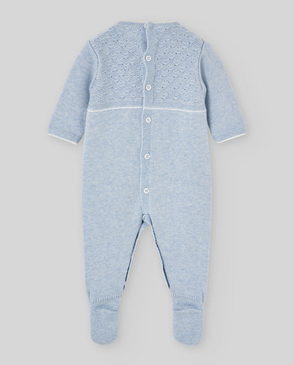 KNIT NEWBORN ROMPER "REGALO OI
