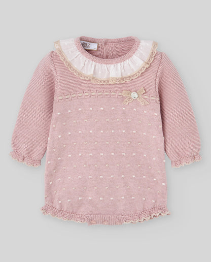 KNIT NEWBORN ROMPER "VAL"