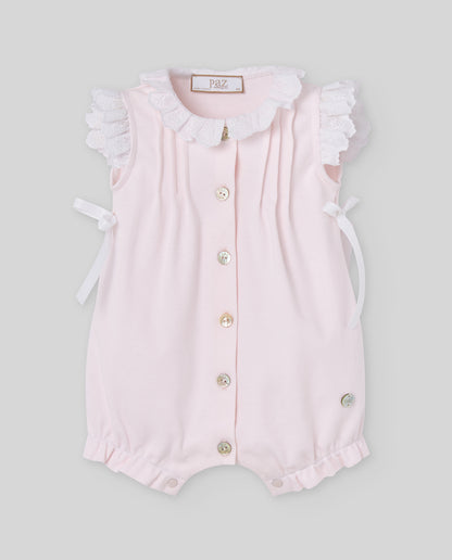 Completino neonata con bavetta