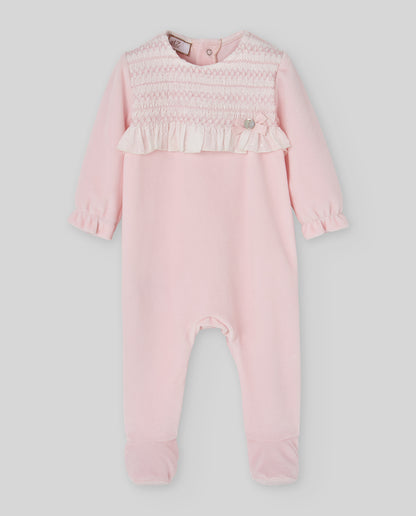 KNIT NEWBORN ROMPER "TERNURA O