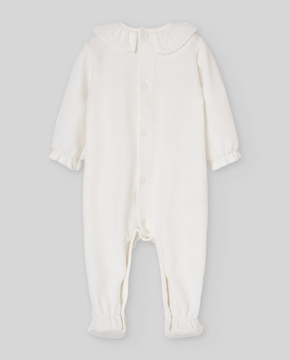 KNIT NEWBORN ROMPER "TERNURA O