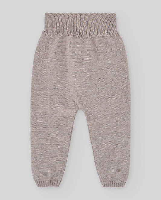 Leggings neonato Paz Rodriguez Esencial in maglia con fascia alta, fronte