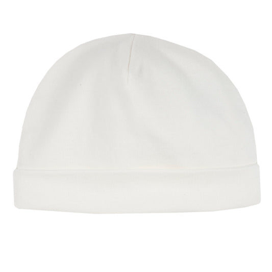 Cappellino neonato Chicco bianco con risvolto