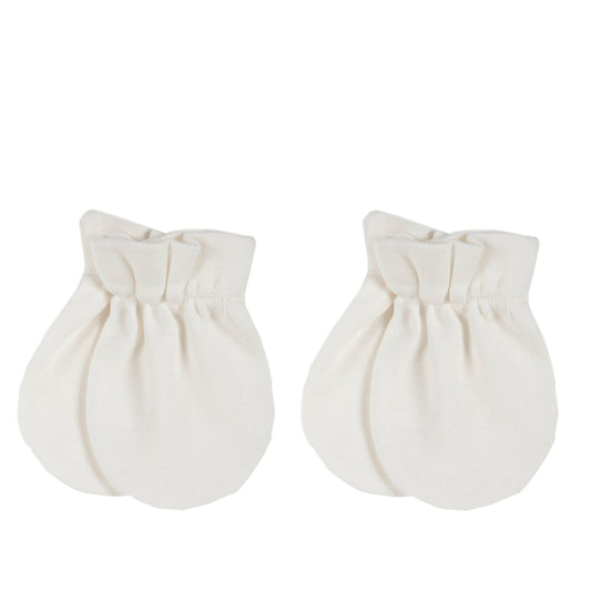 Muffole neonato Chicco bianche con polsino arricciato