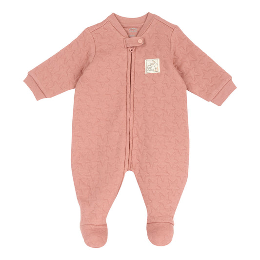 Tutina neonato Chicco rosa matelassé con zip davanti