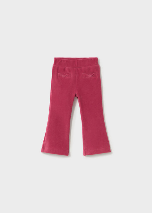 Pantalone bambina Mayoral a zampa color petalo, fronte