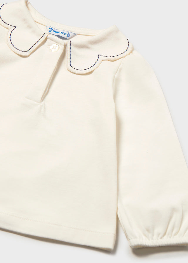 Polo m/l collo onde