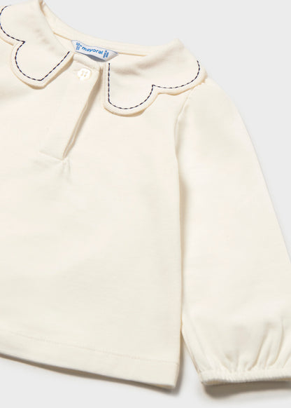 Polo m/l collo onde