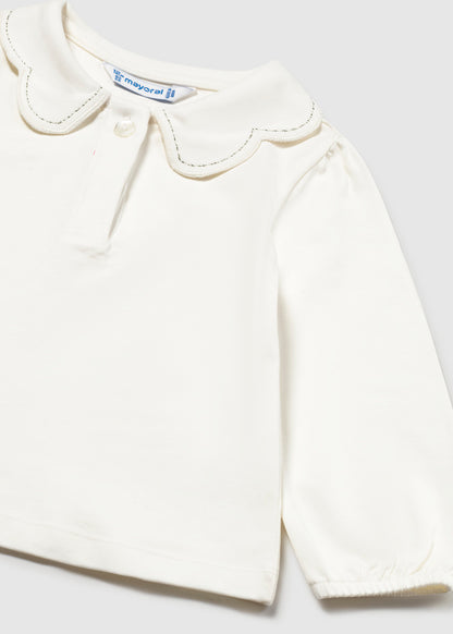 Polo m/l collo onde