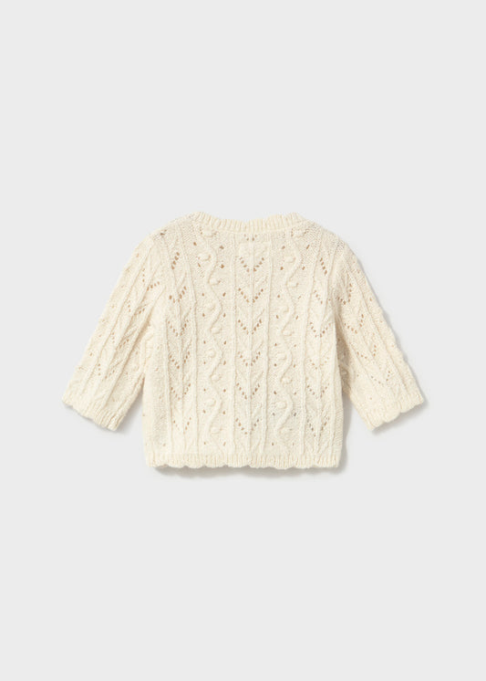 Retro del cardigan neonato Mayoral Newborn color ceramica