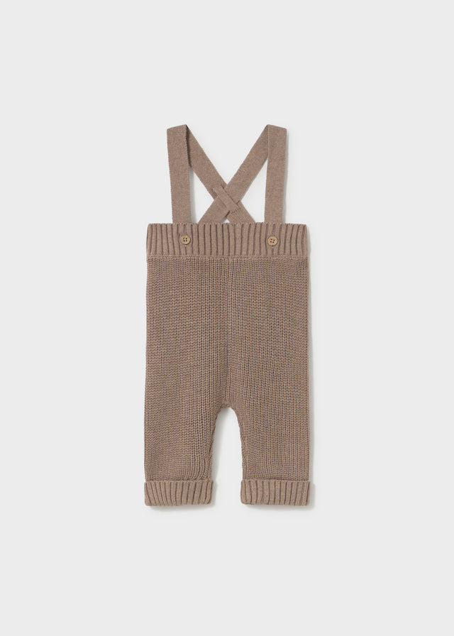 Pantalone bretelle tricot
