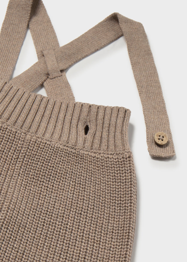 Pantalone bretelle tricot