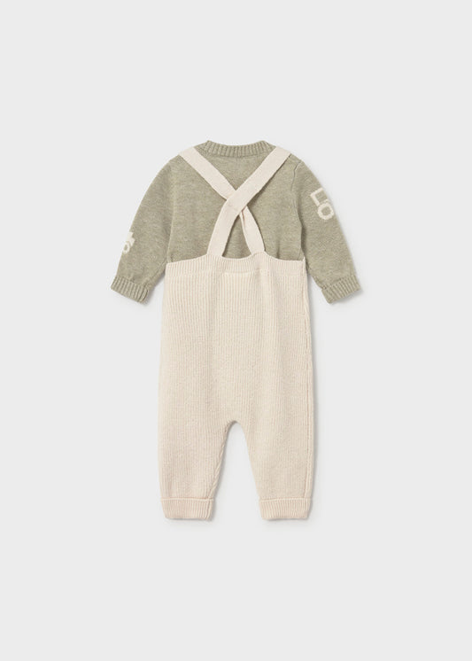 Retro della salopette con bretelle incrociate Mayoral Newborn