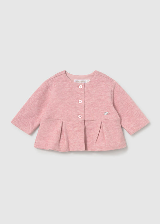 Giacchino rosa cipria con bottoni del completo Mayoral Newborn