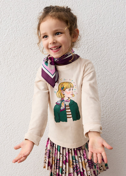 Maglietta m/l foulard