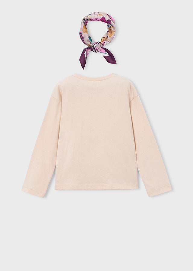 Maglietta m/l foulard