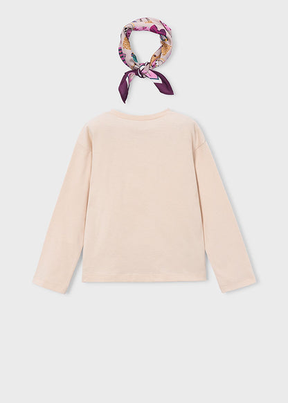 Maglietta m/l foulard