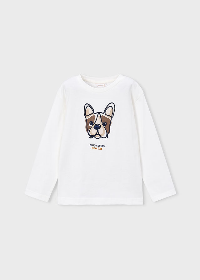 Maglia m/l ricamata