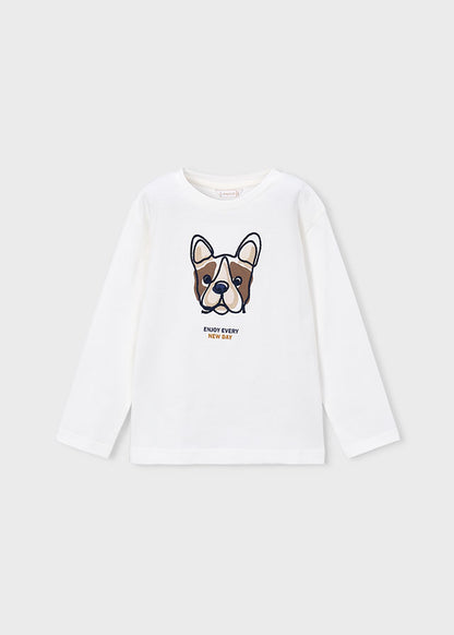 Maglia m/l ricamata