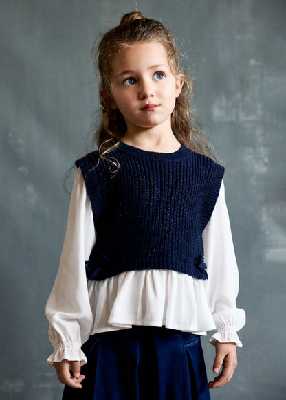 Top gilet combinato