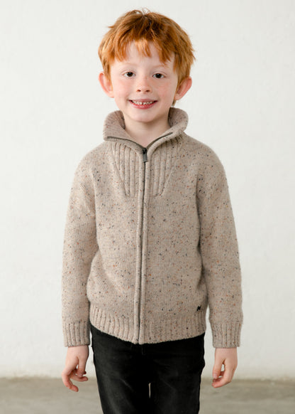 Maglione righe collo