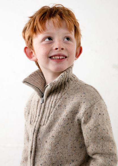 Maglione righe collo