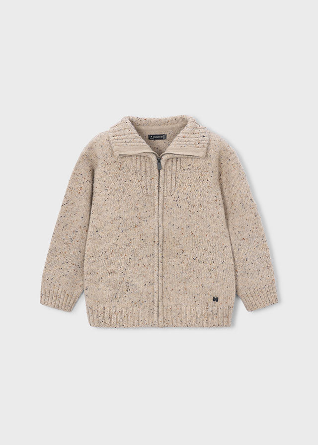 Maglione righe collo