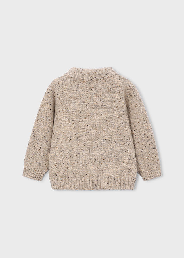 Maglione righe collo