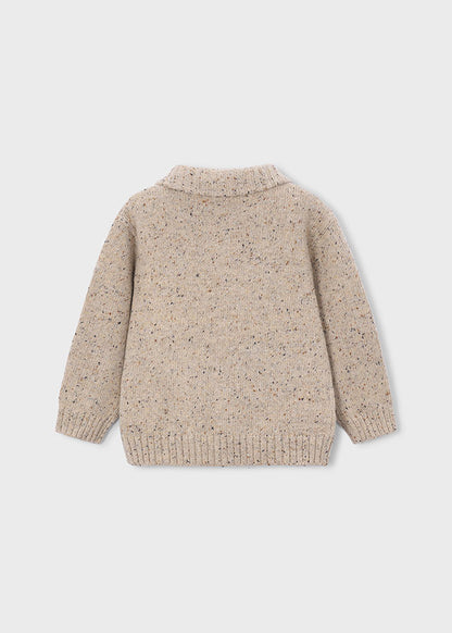 Maglione righe collo