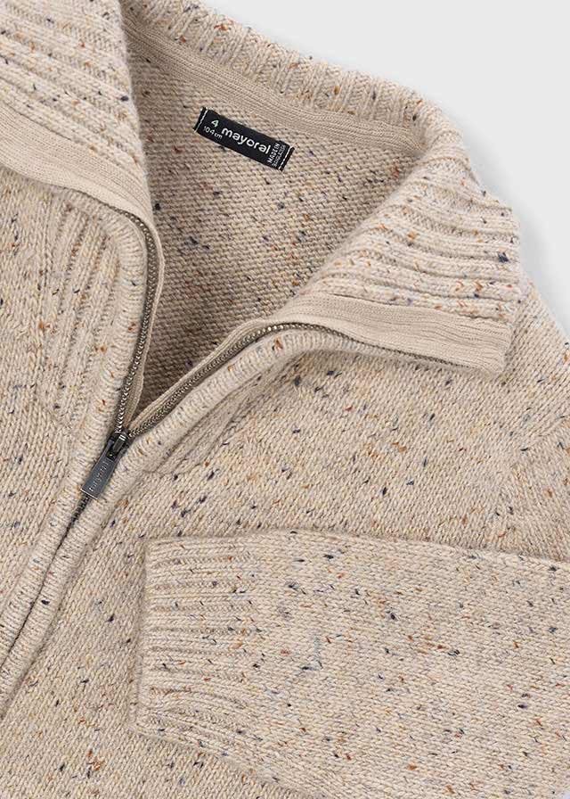 Maglione righe collo