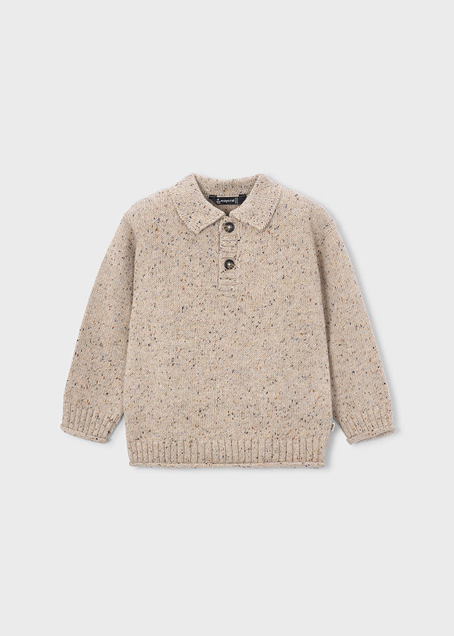 Cardigan tricot colletto pell