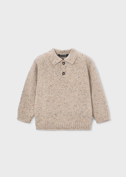 Cardigan tricot colletto pell